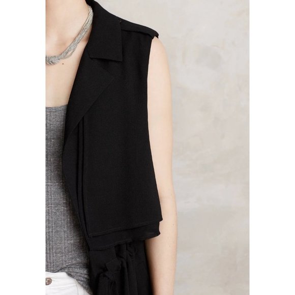 Anthropologie Black Vest - Picture 4 of 13